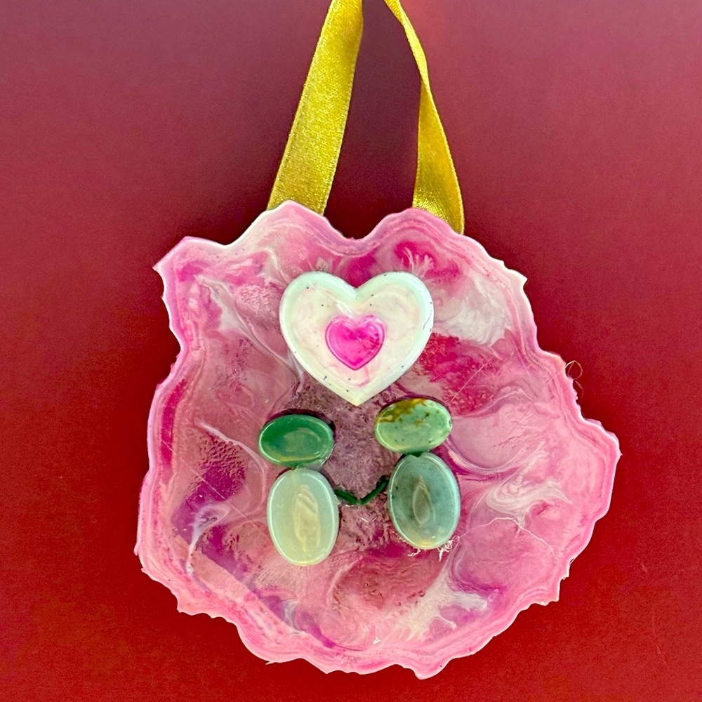 Resin & Pebble Ornament